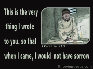 2 Corinthians 2:3